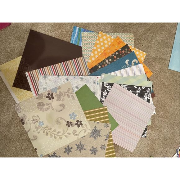 Scrapbook Paper 5 Pounds Various Bundles Crafting Scrapbooking Card Making - Picture 12 of 16